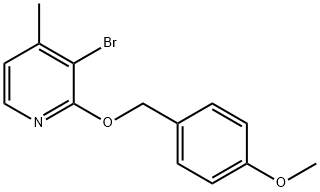 2-(4-methoxybenzyloxy)-3-bromo-4-methylpyridine Structure