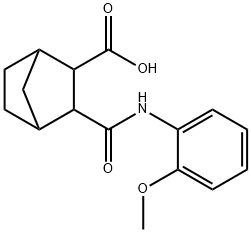 3-((2-methoxyphenyl)carbamoyl)bicyclo[2.2.1]heptane-2-carboxylic acid|