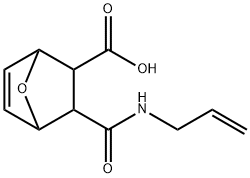 3-(allylcarbamoyl)-7-oxabicyclo[2.2.1]hept-5-ene-2-carboxylic acid Struktur