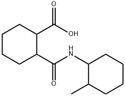 2-{[(2-methylcyclohexyl)amino]carbonyl}cyclohexanecarboxylic acid Struktur