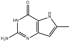 2-amino-6-methyl-3H-pyrrolo[3,2-d]pyrimidin-4(5H)-one Struktur