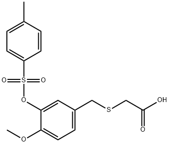 2-(4-methoxy-3-(tosyloxy)benzylthio)acetic acid|2-(4-甲氧基-3-(甲苯磺酰氧基)苄硫基)乙酸