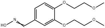 3,4-bis(2-methoxyethoxy)benzaldehyde oxime Struktur