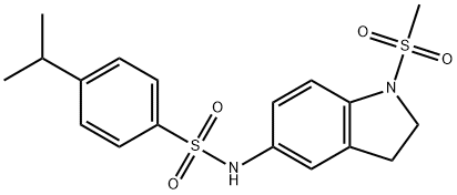 N-[1-(methylsulfonyl)-2,3-dihydro-1H-indol-5-yl]-4-(propan-2-yl)benzenesulfonamide Struktur