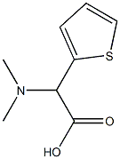 2-(dimethylamino)-2-(thiophen-2-yl)acetic acid Struktur