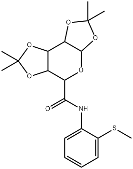 2,2,7,7-tetramethyl-N-[2-(methylsulfanyl)phenyl]tetrahydro-3aH-di[1,3]dioxolo[4,5-b:4,5-d]pyran-5-carboxamide Structure