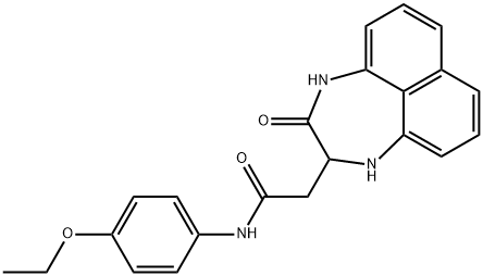N-(4-ethoxyphenyl)-2-(3-oxo-1,2,3,4-tetrahydronaphtho[1,8-ef][1,4]diazepin-2-yl)acetamide,1009672-77-8,结构式