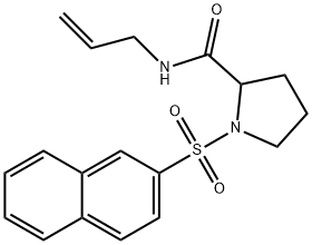 1-(naphthalen-2-ylsulfonyl)-N-prop-2-en-1-ylprolinamide Structure