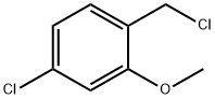 4-Chloro-1-chloromethyl-2-methoxy-benzene Struktur