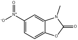 3-甲基-5-硝基苯并[D]噁唑-2(3H)-酮 结构式
