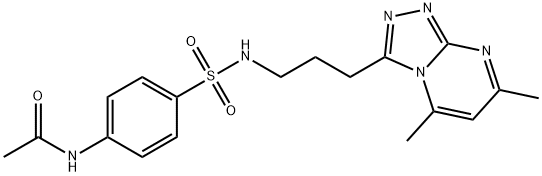 N-(4-{[3-(5,7-dimethyl[1,2,4]triazolo[4,3-a]pyrimidin-3-yl)propyl]sulfamoyl}phenyl)acetamide Structure