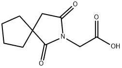 (1,3-dioxo-2-azaspiro[4.4]non-2-yl)acetic acid 结构式