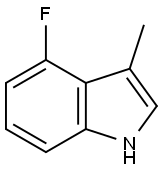 4-FLUORO-3-METHYL-1H-INDOLE Struktur