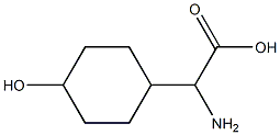 a-Amino-4-hydroxycyclohexaneacetic acid Struktur