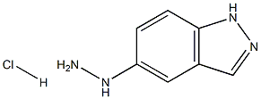 (1H-Indazol-5-yl)-hydrazine hydrochloride 化学構造式