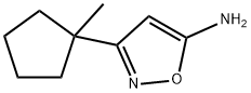 3-(1-甲基环戊基)异噁唑-5-胺, 1012879-79-6, 结构式