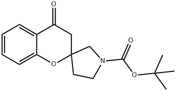 tert-butyl 4-oxospiro[chroman-2,3'-pyrrolidine]-1'-carboxylate Structure