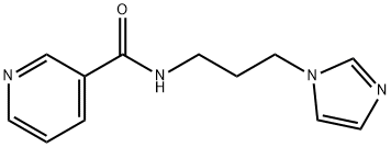 N-[3-(1H-imidazol-1-yl)propyl]pyridine-3-carboxamide,101457-19-6,结构式