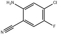 2-氨基-4-氯-5-氟苯甲腈,1015427-16-3,结构式