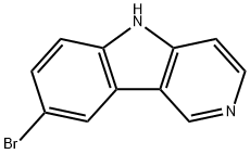 8-溴-5H-吡啶并[4,3-B]吲哚 结构式