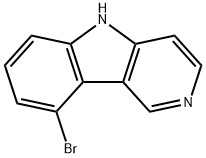 9-ブロモ-5H-ピリド[4,3-B]インドール 化学構造式