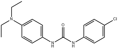 1-(4-chlorophenyl)-3-[4-(diethylamino)phenyl]urea Struktur