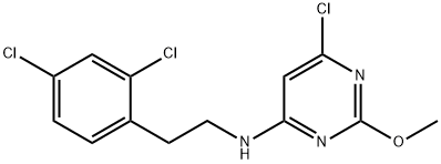 4-Pyrimidinamine, 6-chloro-N-[2-(2,4-dichlorophenyl)ethyl]-2-methoxy- Structure