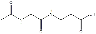 N-乙酰基甘氨酰-BETA-丙氨酸, 1016788-34-3, 结构式