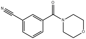 3-(4-Morpholinylcarbonyl)benzonitrile 化学構造式