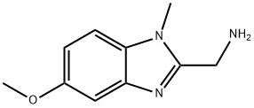 (5-methoxy-1-methyl-1H-1,3-benzodiazol-2-yl)methanamine 化学構造式