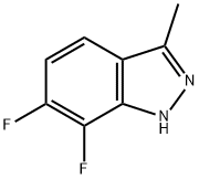 6,7-Difluoro-3-methyl-1H-indazole,1017682-83-5,结构式