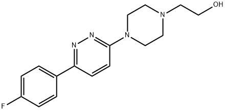 2-{4-[6-(4-fluorophenyl)pyridazin-3-yl]piperazin-1-yl}ethanol Structure