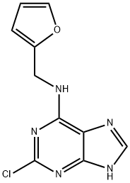 (2-Chloro-7H-purin-6-yl)-furan-2-ylmethyl-amine Structure