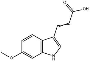 3-(6-Methoxy-1H-Indol-3-Yl)-Acrylic Acid Struktur