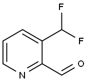 3-(二氟甲基)吡啶甲醛, 1018678-51-7, 结构式