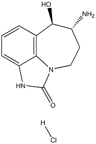 (6R,7R)-7-amino-6-hydroxy-6,7,8,9-tetrahydro-2,9a-diazabenzo[cd]azulen-1(2H)-one hydrochloride Struktur