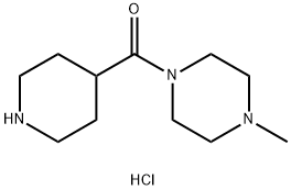 (4-甲基哌啶-1-基)哌啶-4-基-甲酮二盐酸盐, 1019852-03-9, 结构式