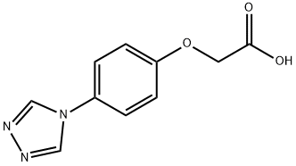 [4-(4H-1,2,4-triazol-4-yl)phenoxy]acetic acid Struktur