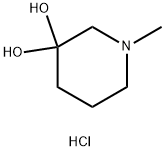 1-Methyl-piperidin-3-one hydrochloride monohydrate Structure