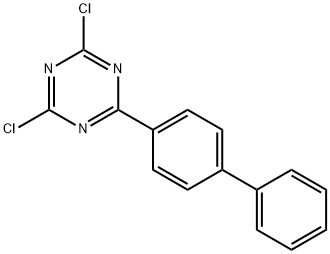 2-(4-Biphenylyl)-4,6-dichloro-1,3,5-triazine Structure