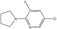 5-Chloro-3-fluoro-2-(pyrrolidin-1-yl)pyridine Structure