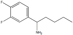 1-(3,4-二氟苯基)戊-1-胺, 1021126-29-3, 结构式