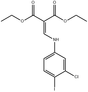 diethyl 2-((3-chloro-4-iodophenylamino)methylene)malonate,1021912-99-1,结构式