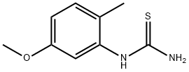 (5-methoxy-2-methyl-phenyl)thiourea 化学構造式