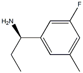 (1R)-1-(3-FLUORO-5-METHYLPHENYL)PROPAN-1-AMINE 结构式
