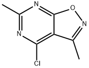 4-氯-3,6-二甲基异唑并[5,4-D]嘧啶,1023758-00-0,结构式