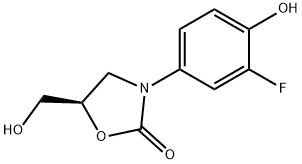 (R)-3-(3-fluoro-4-hydroxyphenyl)-5-(hydroxymethyl)oxazolidin-2-one Structure