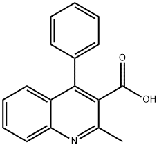 2-Methyl-4-phenylquinoline-3-carboxylic acid Structure