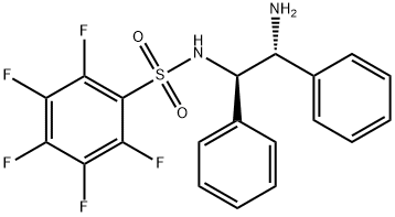 N-[(1R,2R)-1,2-二苯基-2-氨基乙基]-2,3,4,5,6-五氟苯磺酰胺, 1026785-12-5, 结构式