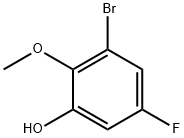 3-Bromo-5-fluoro-2-methoxyphenol Struktur